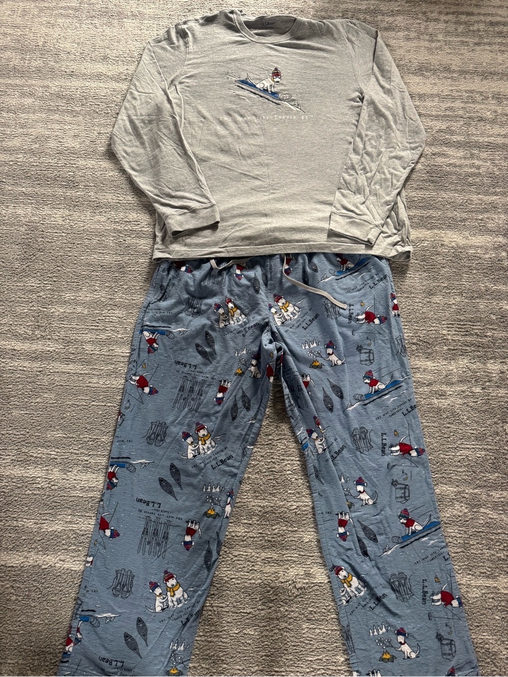 L.L. Bean Men’s Winter Pajama Set